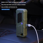 Deodorizzatore UVC per auto, purificatore d'aria con ricarica USB e ozono.