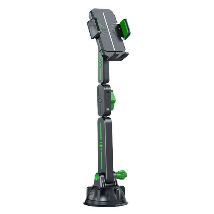 Supporto telescopico per cellulare con braccio meccanico estensibile per auto, parabrezza, cruscotto, con grande ventosa, supporto per navigatore