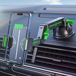 Supporto telescopico per cellulare con braccio meccanico estensibile per auto, parabrezza, cruscotto, con grande ventosa, supporto per navigatore