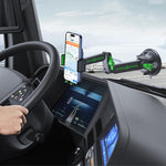 Supporto telescopico per cellulare con braccio meccanico estensibile per auto, parabrezza, cruscotto, con grande ventosa, supporto per navigatore