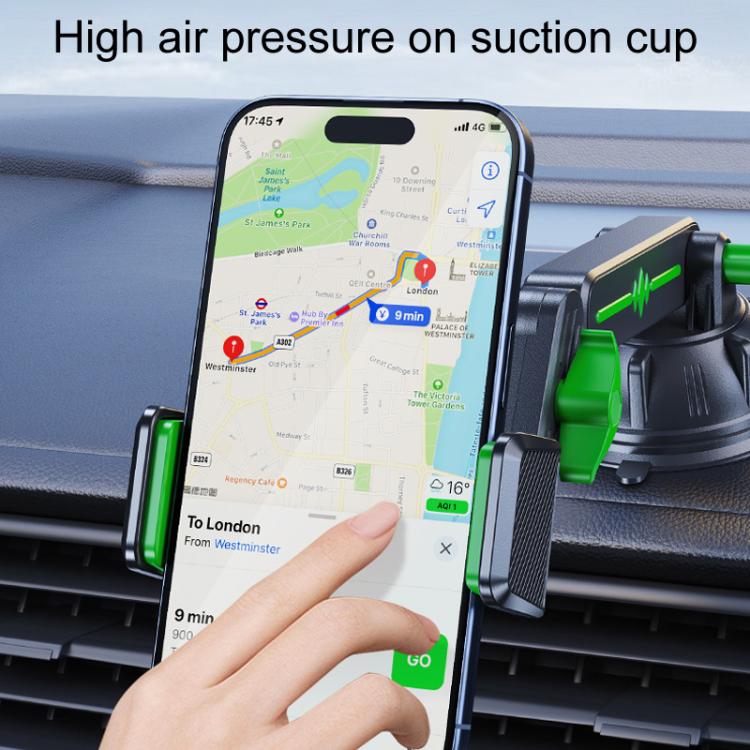 Supporto telescopico per cellulare con braccio meccanico estensibile per auto, parabrezza, cruscotto, con grande ventosa, supporto per navigatore