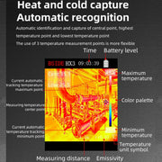 Handheld Infrared Thermal Imager Power Non-Contact Thermometer, HX3