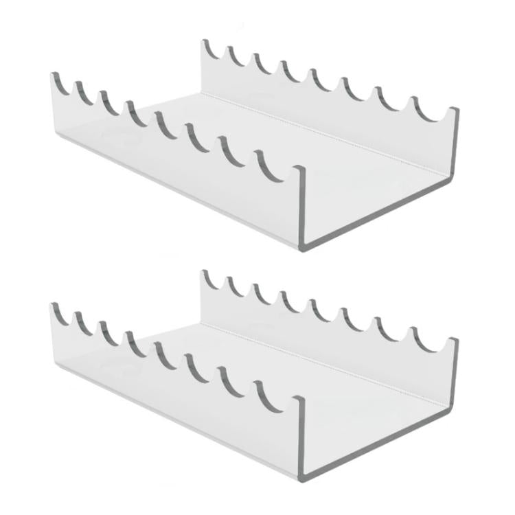 1 espositore trasparente in acrilico per riporre e mostrare i pennelli da trucco., 1pc, 2pcs