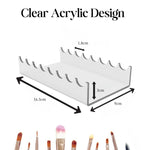 1 espositore trasparente in acrilico per riporre e mostrare i pennelli da trucco., 1pc, 2pcs