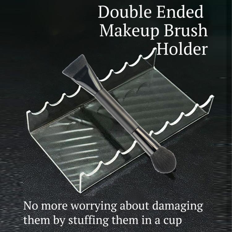 1 espositore trasparente in acrilico per riporre e mostrare i pennelli da trucco., 1pc, 2pcs