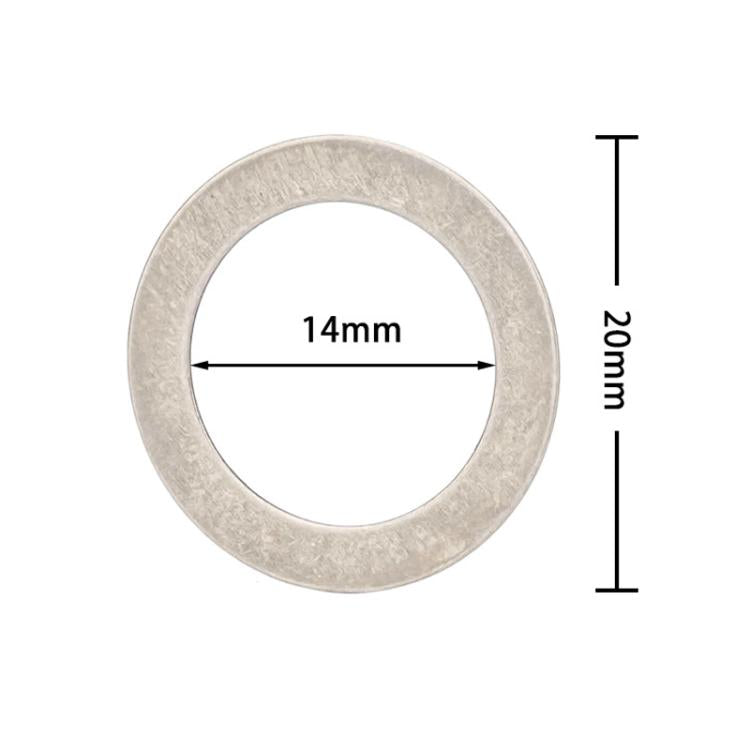 Rondella in acciaio inossidabile per pedali di bicicletta ZTTO, guarnizione di protezione per dischi di mountain bike., 20pcs