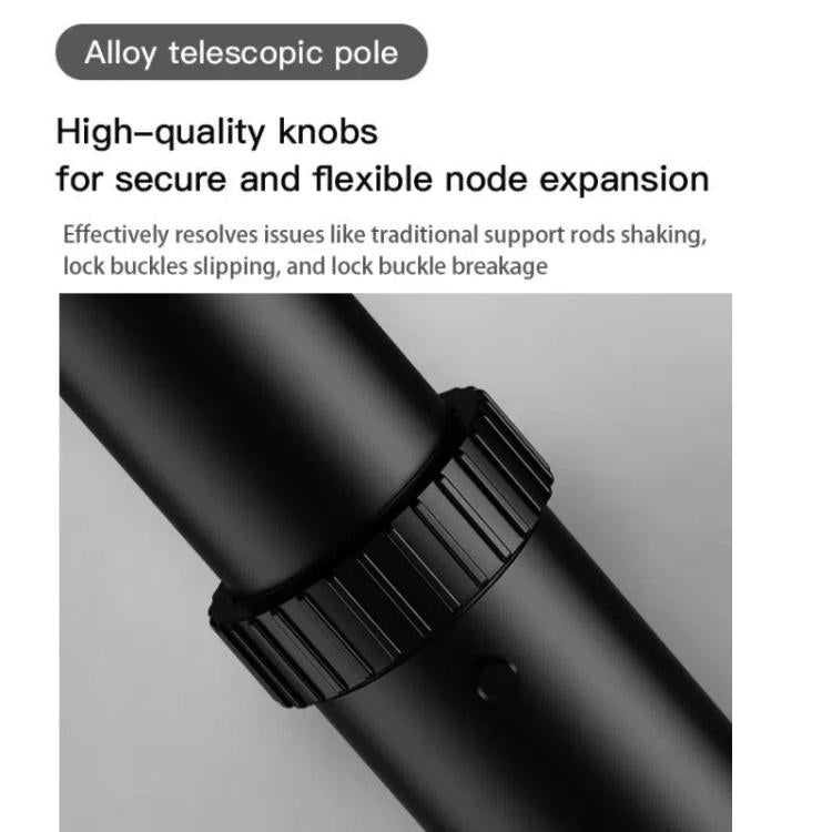 Treppiede regolabile 55" con doppio morsetto per smartphone