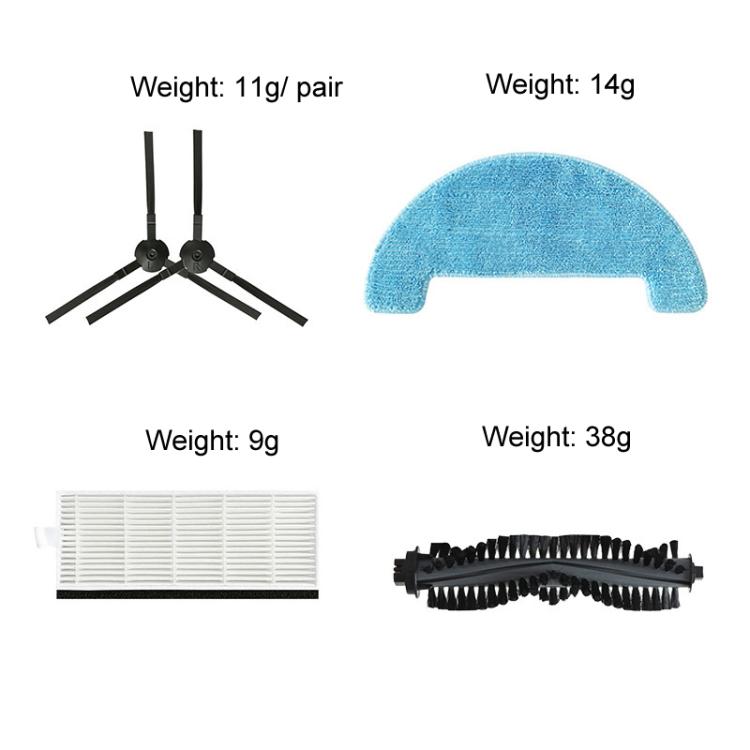 Set ricambi per robot aspirapolvere ILIFE A4S, A40, ECOVACS CEN55