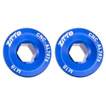 2 pezzi ZTTO Copertura pedivella in lega di alluminio per bicicletta Viti per pedivella mountain bike, M18 Black, M18 Red, M18 Blue, M19 Black, M19 Red, M19 Blue, M20 Black, M20 Red, M20 Blue