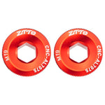 2 pezzi ZTTO Copertura pedivella in lega di alluminio per bicicletta Viti per pedivella mountain bike, M18 Black, M18 Red, M18 Blue, M19 Black, M19 Red, M19 Blue, M20 Black, M20 Red, M20 Blue