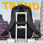 Wiersaam Men Waterproof Anti-Theft Business Backpack Travel Laptop Bag With USB Charging Port & Password Lock, Large, Middle, Small