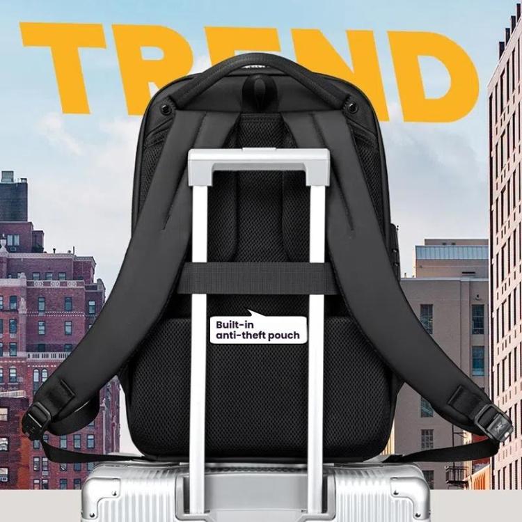Wiersaam Men Waterproof Anti-Theft Business Backpack Travel Laptop Bag With USB Charging Port & Password Lock, Large, Middle, Small