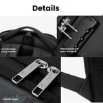 Wiersaam Men Waterproof Anti-Theft Business Backpack Travel Laptop Bag With USB Charging Port & Password Lock, Large, Middle, Small