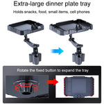 Vassoio girevole a 360 gradi per auto, supporto per cellulare regolabile in auto, Small, Medium, Large