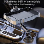 Vassoio girevole a 360 gradi per auto, supporto per cellulare regolabile in auto, Small, Medium, Large