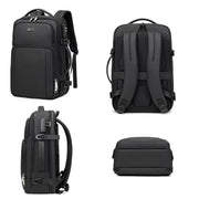 Wiersaam Men Anti-Theft Business Laptop Backpack 15.6 Inch Computer Bag With USB & Type-C Charging Ports, WA338353  Gray