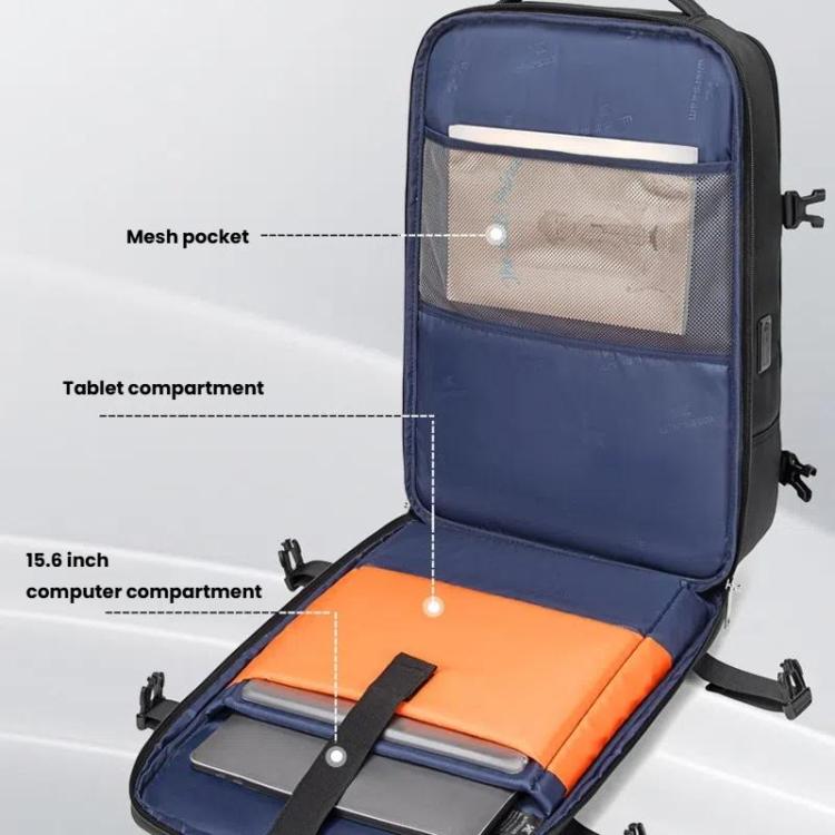 Zaino antifurto business con scomparto laptop 15,6" e porte USB