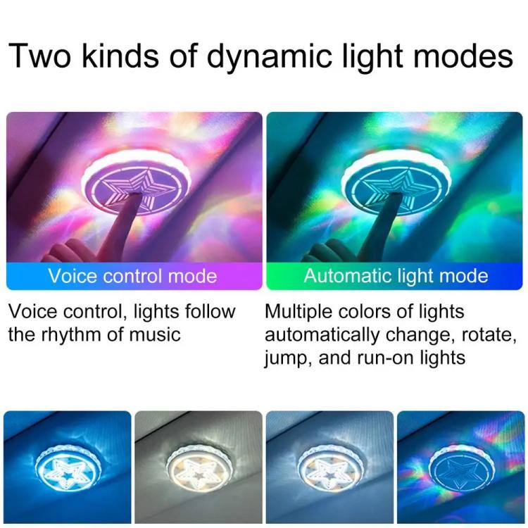 Decorazione per il tetto dell'auto, luce LED colorata per creare atmosfera, ideale per la lettura.