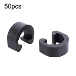 50 pezzi ZTTO Clip a C in plastica per bicicletta, morsetti per cavo cambio e freno per mountain bike
