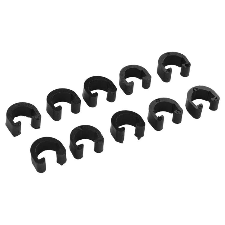 50 pezzi ZTTO Clip a C in plastica per bicicletta, morsetti per cavo cambio e freno per mountain bike