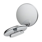 Specchietto retrovisore ausiliario ultra trasparente riflettente per retromarcia, per l'individuazione dell'angolo cieco., Black, Silver