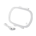Specchietto per il trucco con luce LED integrata nell'aletta parasole del passeggero dell'auto.