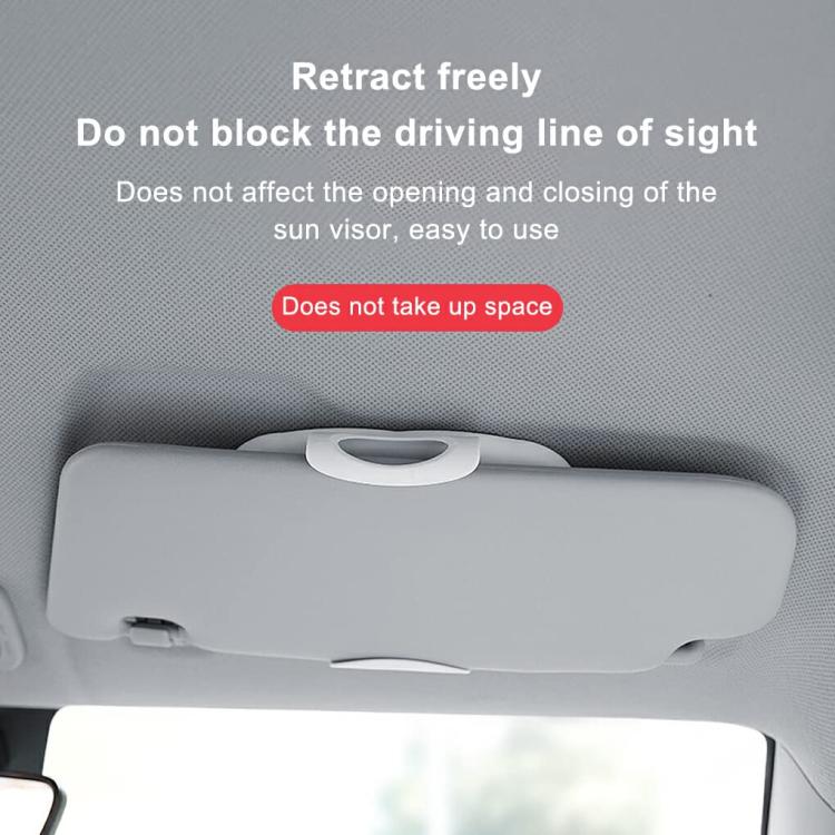 Specchietto per il trucco con luce LED integrata nell'aletta parasole del passeggero dell'auto.