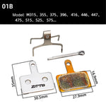 2 paia di guarnizioni per freni a disco in metallo sinterizzato ZTTO per bicicletta, mountain bike, bici da strada, scooter elettrico., 01B, 01E, 01F, 02D, 02F, 860, 861, 944