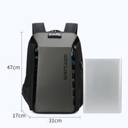 Wiersaam WY1350 Men Anti-Theft Business Backpack Laptop Bag For Travel With Password Lock, WY1350 Gray