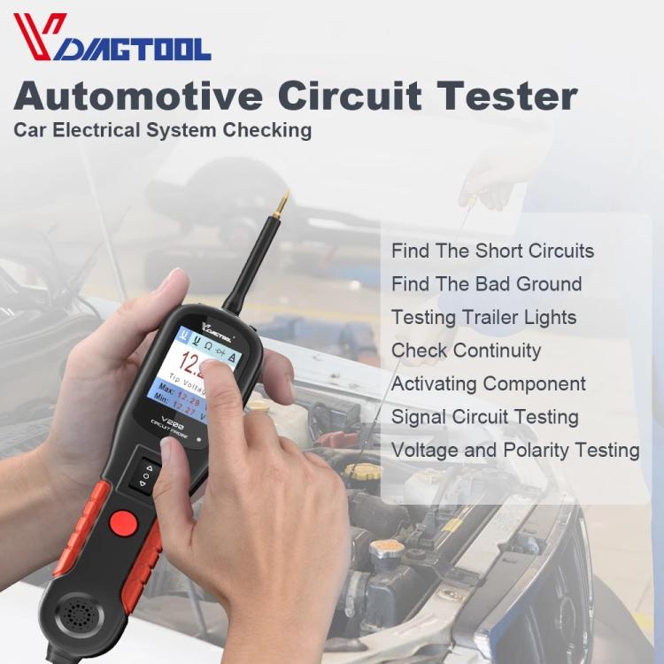 Tester per circuiti automobilistici VDIAGTOOL 6-42V, V200