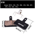 2 paia di pastiglie freno a disco per bicicletta ZTTO, in resina semimetallica, per mountain bike., MS-01B, MS-01D, MS-01E, MS-01F, MS-02A, MS-02B, MS-02D, MS-02F, MS-03F, MS-04B, MS-05B, MS-05C, MS-07B, MS-07C, MS-07C With Hole, MS-08A, MS-08B, MS-11A...