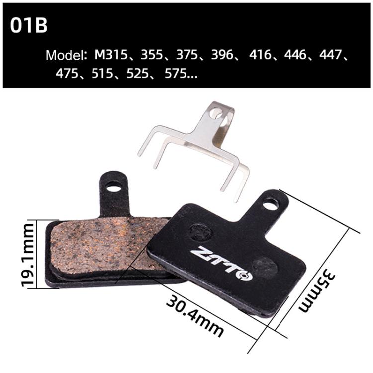 2 paia di pastiglie freno a disco per bicicletta ZTTO, in resina semimetallica, per mountain bike., MS-01B, MS-01D, MS-01E, MS-01F, MS-02A, MS-02B, MS-02D, MS-02F, MS-03F, MS-04B, MS-05B, MS-05C, MS-07B, MS-07C, MS-07C With Hole, MS-08A, MS-08B, MS-11A...