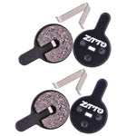 2 paia di pastiglie freno a disco per bicicletta ZTTO, in resina semimetallica, per mountain bike., MS-01B, MS-01D, MS-01E, MS-01F, MS-02A, MS-02B, MS-02D, MS-02F, MS-03F, MS-04B, MS-05B, MS-05C, MS-07B, MS-07C, MS-07C With Hole, MS-08A, MS-08B, MS-11A...