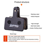 2 paia di pastiglie freno a disco per bicicletta ZTTO, in resina semimetallica, per mountain bike., MS-01B, MS-01D, MS-01E, MS-01F, MS-02A, MS-02B, MS-02D, MS-02F, MS-03F, MS-04B, MS-05B, MS-05C, MS-07B, MS-07C, MS-07C With Hole, MS-08A, MS-08B, MS-11A...