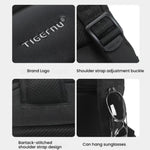 Men Expandable Waterproof Lightweight Laptop Backpack With Floating Zipper, Tigernu T-B9121  15.6 Inch, Tigernu T-B9121  17 Inch