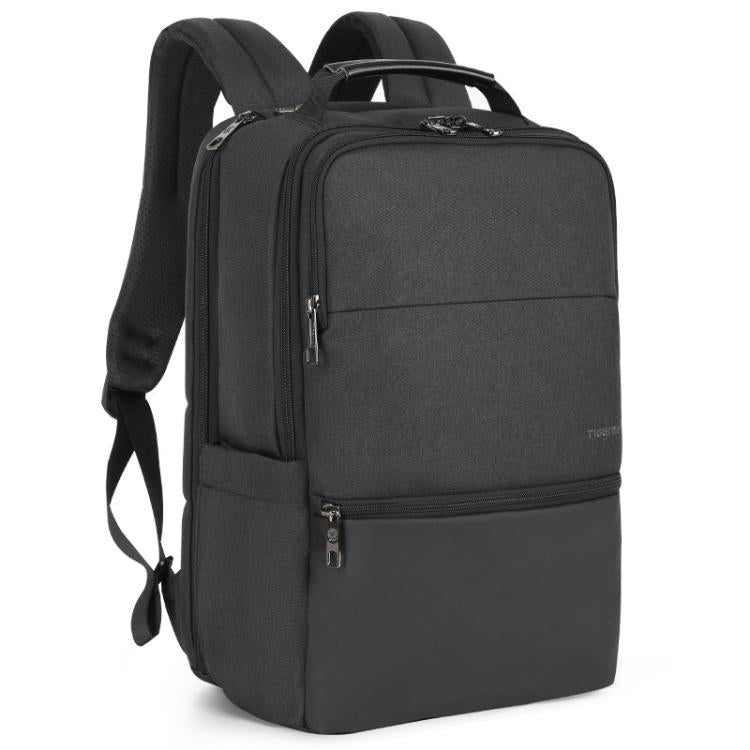 Men Anti-Theft Laptop Backpack with USB Charging Port, Headphone Hole & Comfort Shoulder Straps for Travel, Work Commute, Tigernu  15.6-inch Standard, Tigernu 19-inch Expandable