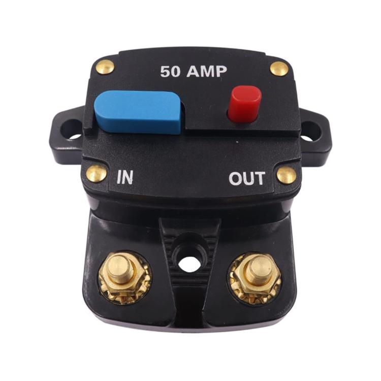 Interruttore fusibile per ripristino audio auto, protezione da cortocircuito e sovraccarico, interruttore automatico., 50A, 60A, 80A, 100A, 150A, 200A, 250A, 300A