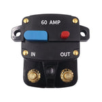 Interruttore fusibile per ripristino audio auto, protezione da cortocircuito e sovraccarico, interruttore automatico., 50A, 60A, 80A, 100A, 150A, 200A, 250A, 300A