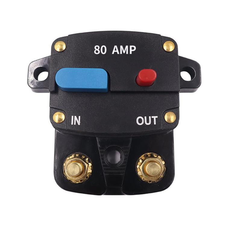 Interruttore fusibile per ripristino audio auto, protezione da cortocircuito e sovraccarico, interruttore automatico., 50A, 60A, 80A, 100A, 150A, 200A, 250A, 300A