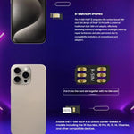 Chip sblocco SIM R-SIM VSOP 2 per iPhone Dual SIM