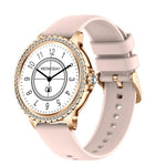 Smartwatch sportivo impermeabile con chiamate Bluetooth, assistente vocale AI, funzione Life Life, impermeabile e con chiamate Bluetooth., Black Silicone Strap, Gold Pink Silicone Strap, Silver Gray Silicone Strap                                       ...