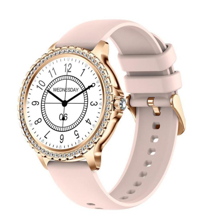 Smartwatch sportivo impermeabile con chiamate Bluetooth, assistente vocale AI, funzione Life Life, impermeabile e con chiamate Bluetooth., Black Silicone Strap, Gold Pink Silicone Strap, Silver Gray Silicone Strap                                       ...
