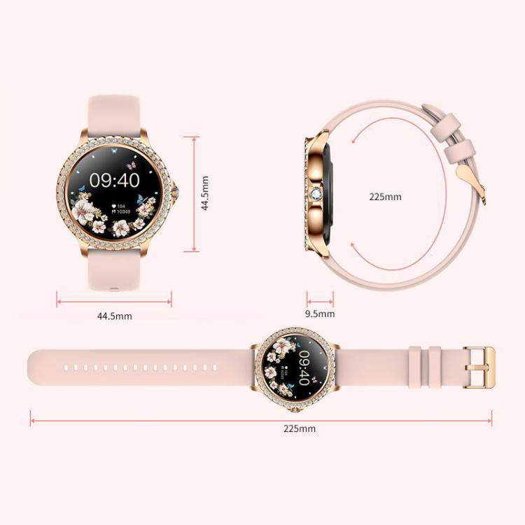 Smartwatch sportivo impermeabile con chiamate Bluetooth, assistente vocale AI, funzione Life Life, impermeabile e con chiamate Bluetooth., Black Silicone Strap, Gold Pink Silicone Strap, Silver Gray Silicone Strap                                       ...