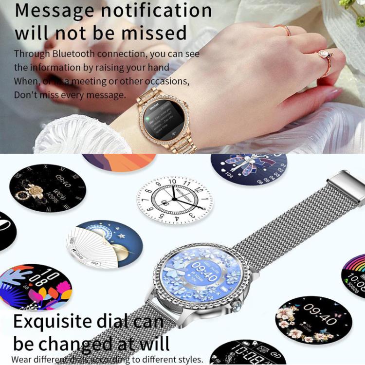 Smartwatch sportivo impermeabile con chiamate Bluetooth, assistente vocale AI, funzione Life Life, impermeabile e con chiamate Bluetooth., Black Silicone Strap, Gold Pink Silicone Strap, Silver Gray Silicone Strap                                       ...