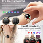 Smartwatch sportivo impermeabile con chiamate Bluetooth, assistente vocale AI, funzione Life Life, impermeabile e con chiamate Bluetooth., Black Silicone Strap, Gold Pink Silicone Strap, Silver Gray Silicone Strap                                       ...