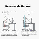 Poggiapiedi regolabile da posizionare sotto la scrivania per un'ergonomia ottimale in ufficio, con design anti-incrociamento delle gambe., Metal Tube Black, Metal Tube Gray