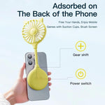 Mini ventilatore USB ricaricabile con ventose