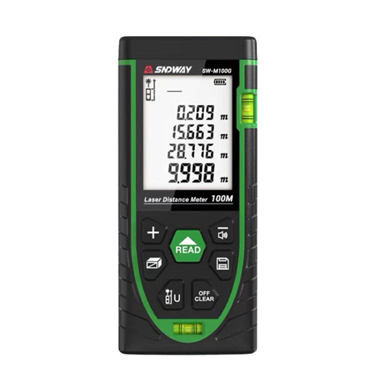 Indoor Outdoor General Purpose Green Laser Range Finder, SNDWAY SW-M50G 50M, SNDWAY SW-M70G 70M, SNDWAY SW-M100G 100M