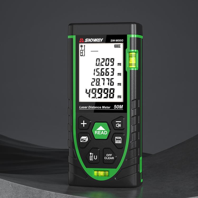Telemetro laser verde SNDWAY SW-M50G 50m, SW-M70G 70m, SW-M100G 1
