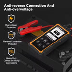 Tester batteria auto 12V/24V con schermo LED 2,4 pollici